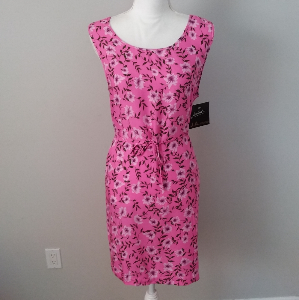 NWT J.A. Studio Jeetish Shift Dress with Ties